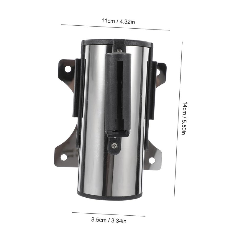 Wall Mounted Retractable Stainless Steel Safety Barrier Blue Isolation Belt Queue Rope - Image 2